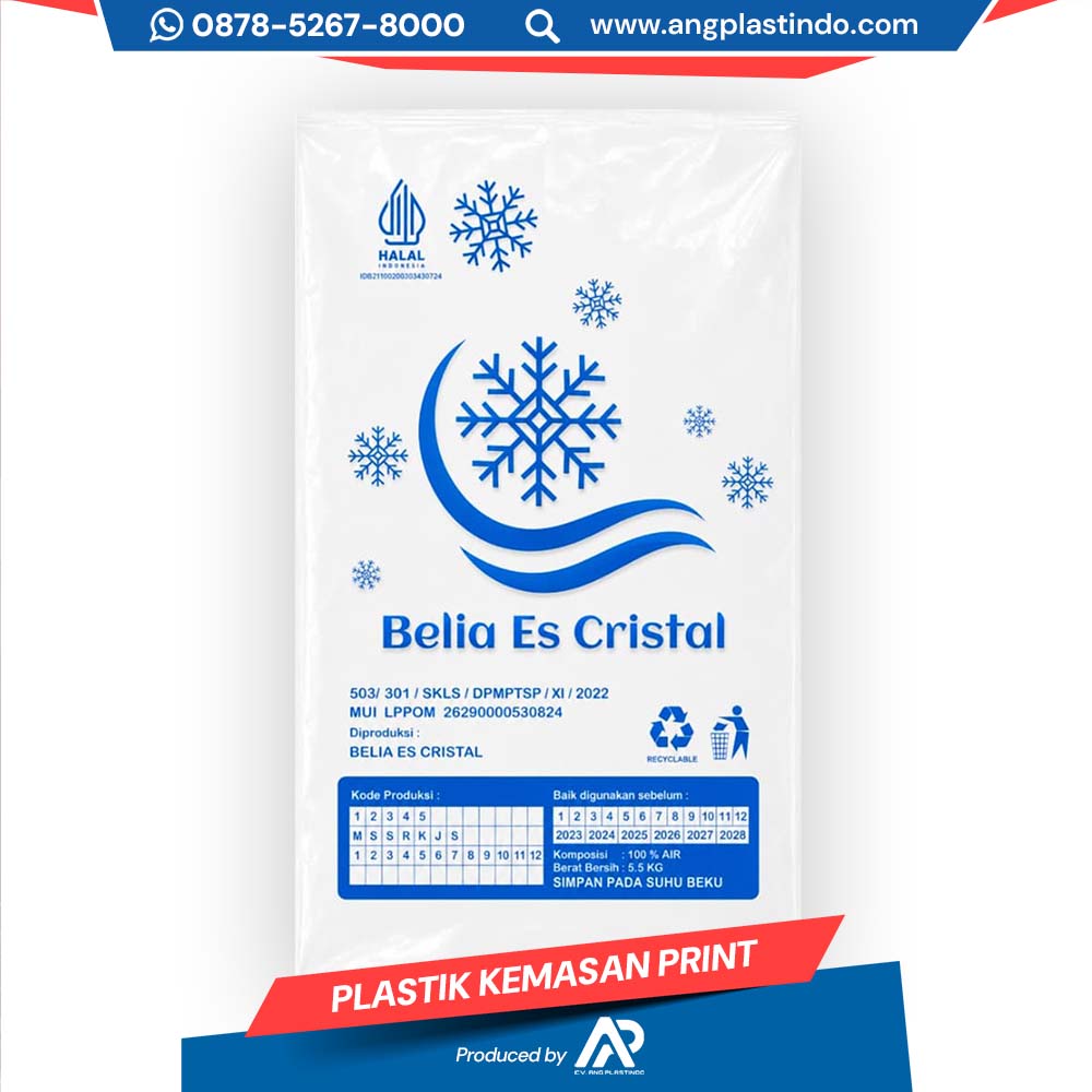 Home plastik kemasan print belia