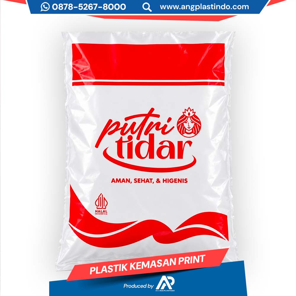 Home plastik kemasan print putri tidar